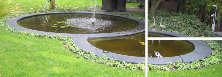 Basalt vijverranden Basalt vijverranden
