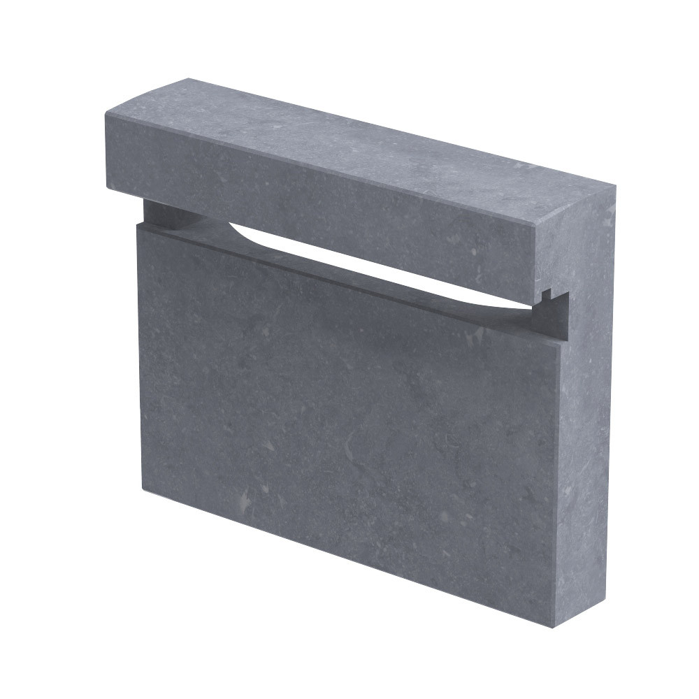 Brievenbus Smient 375 x 300 mm Belgisch Hardsteen (geschuurd)