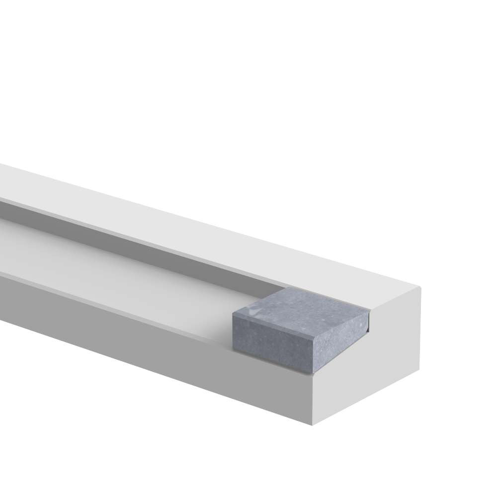 Buitendeurdorpel Kussen Meeuw 56 x 25 mm Belgisch hardsteen (geschuurd)