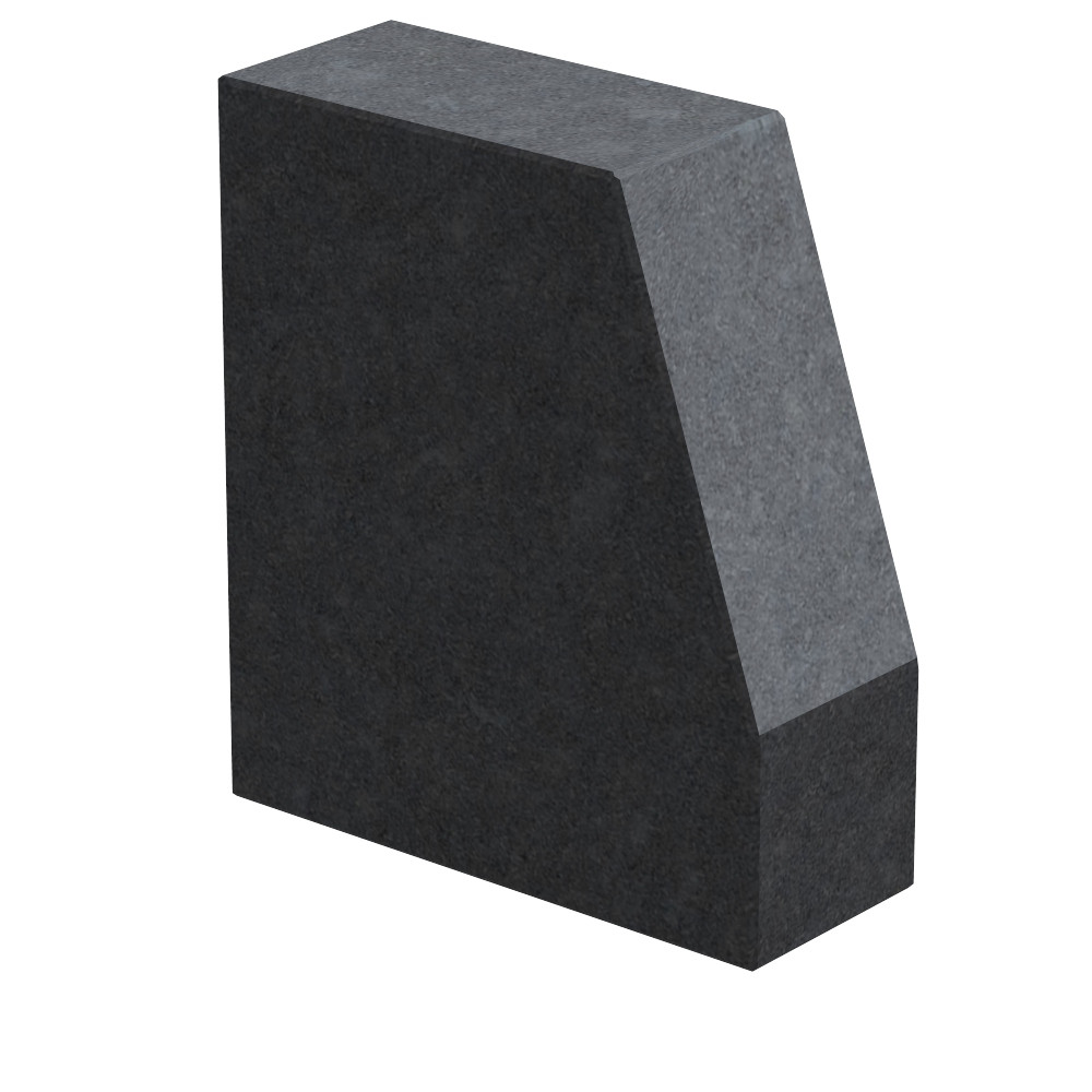 Aanzetsteen Roek 80 mm dik Nero Assoluto (gezoet)