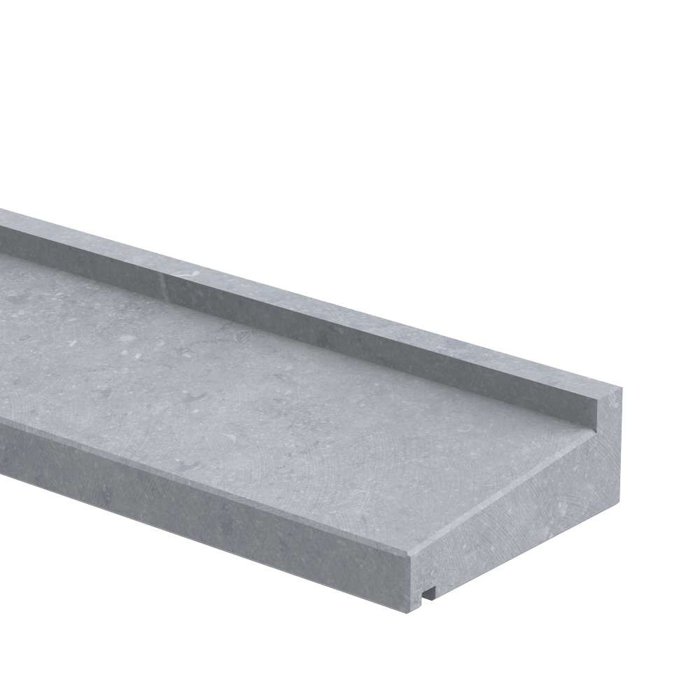 Raamdorpel Topper 160 x 60 mm Belgisch hardsteen (geschuurd)