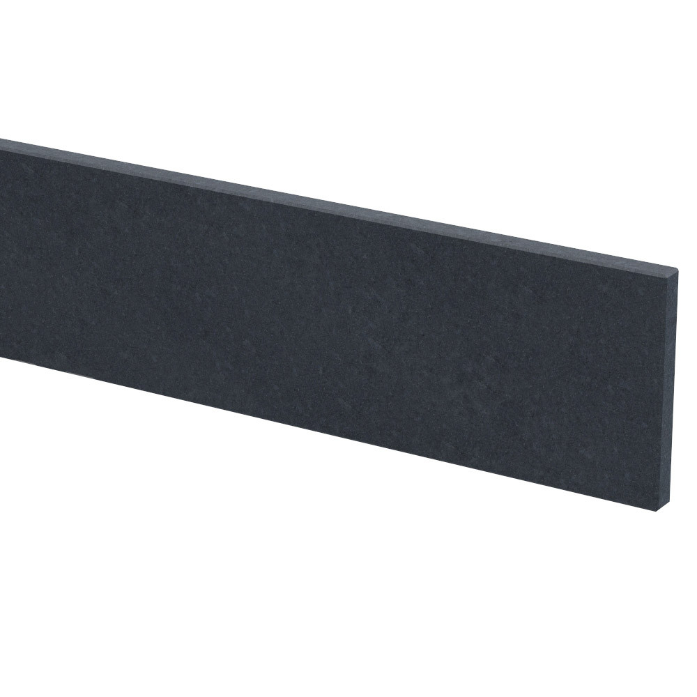 Stootbord 20 mm diep Nero Assoluto (gezoet)