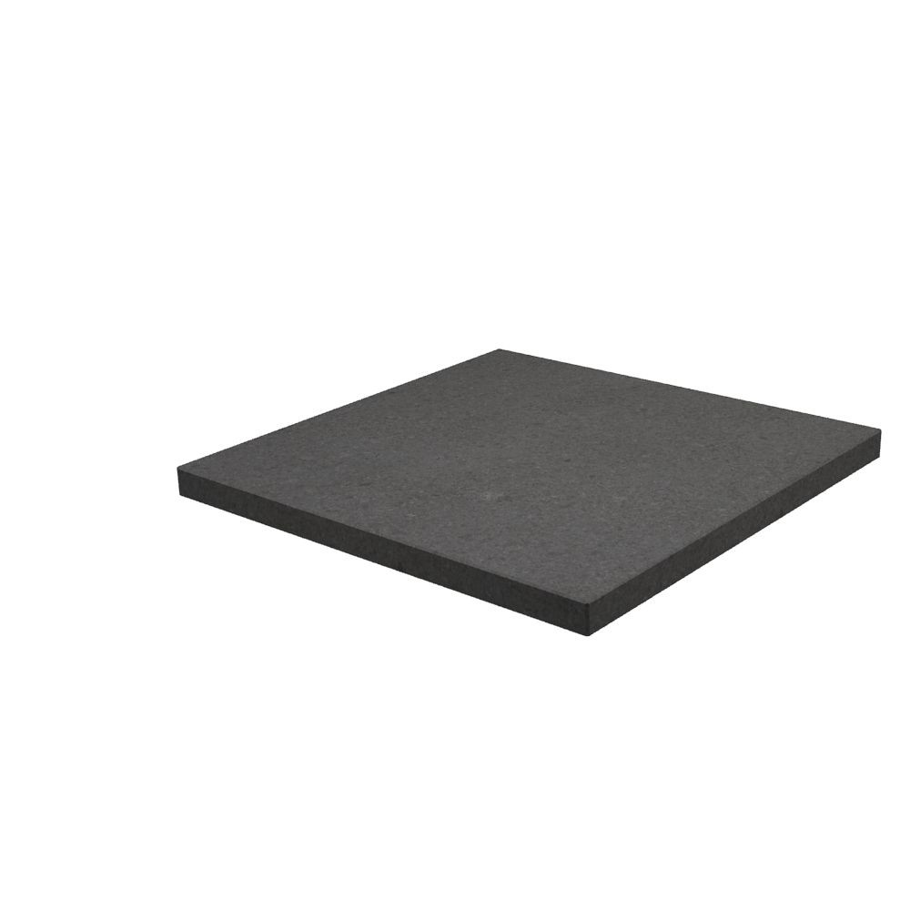 Terrastegel 500 x 500 x 30 mm dik Basalt (gezoet/ zijkanten gezaagd)