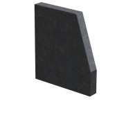 Aanzetsteen Roek 30 mm dik Nero Assoluto (gezoet)