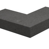 Spekband Buitenhoek Plevier 130 x 63 mm Basalt (gezoet)