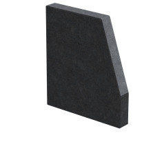 Aanzetsteen Roek 30 mm dik Nero Assoluto (gezoet)