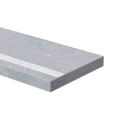 Traptrede 40 mm dik met antisliprand Belgisch Hardsteen (geschuurd)